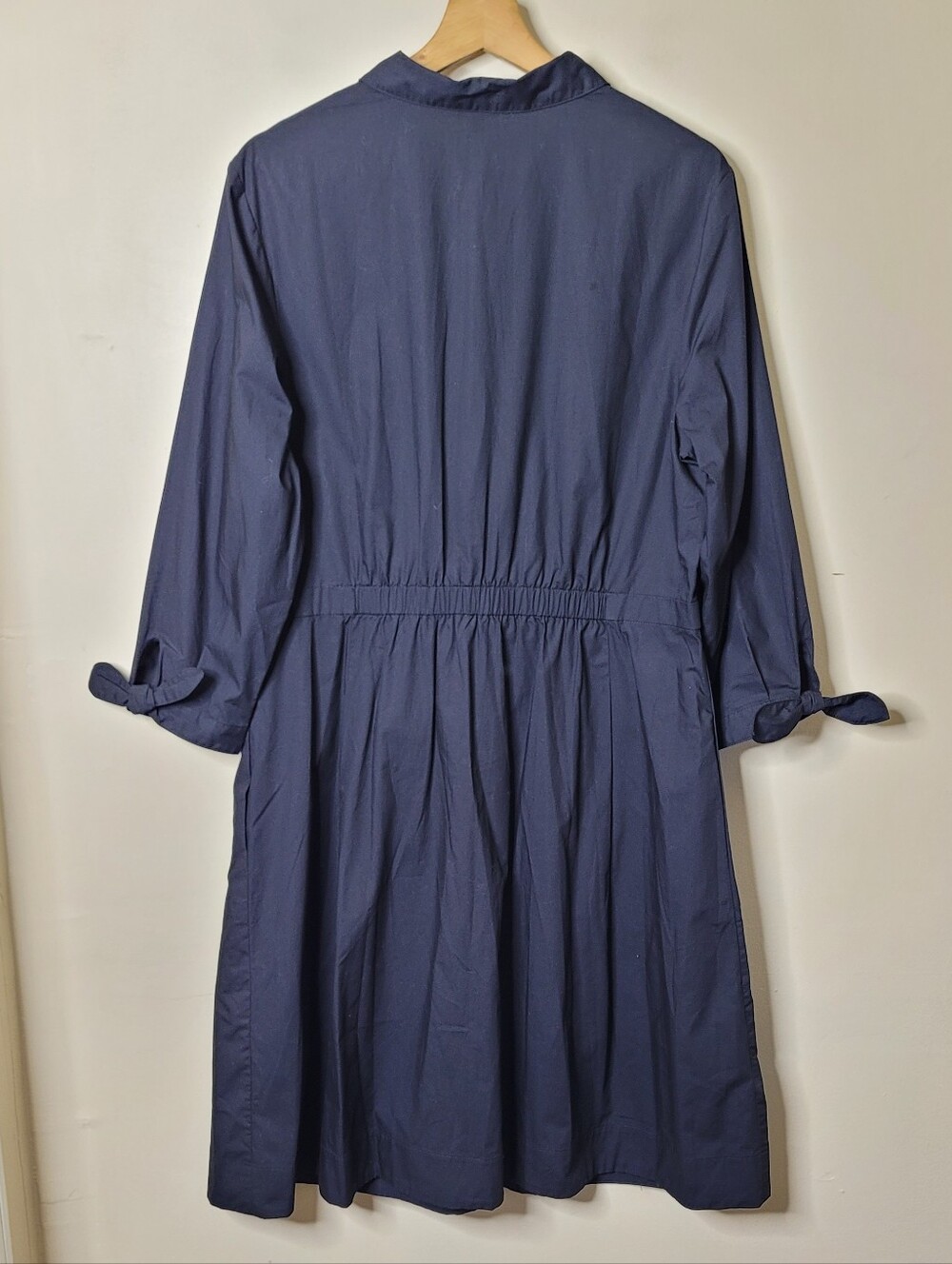 NWT Talbots Black Poplin Shirt Dress - Picture 5 of 10